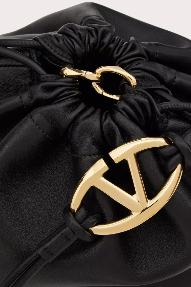 VLogo Pouf Leather Pouch