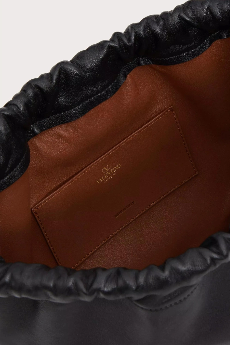 VLogo Pouf Leather Pouch