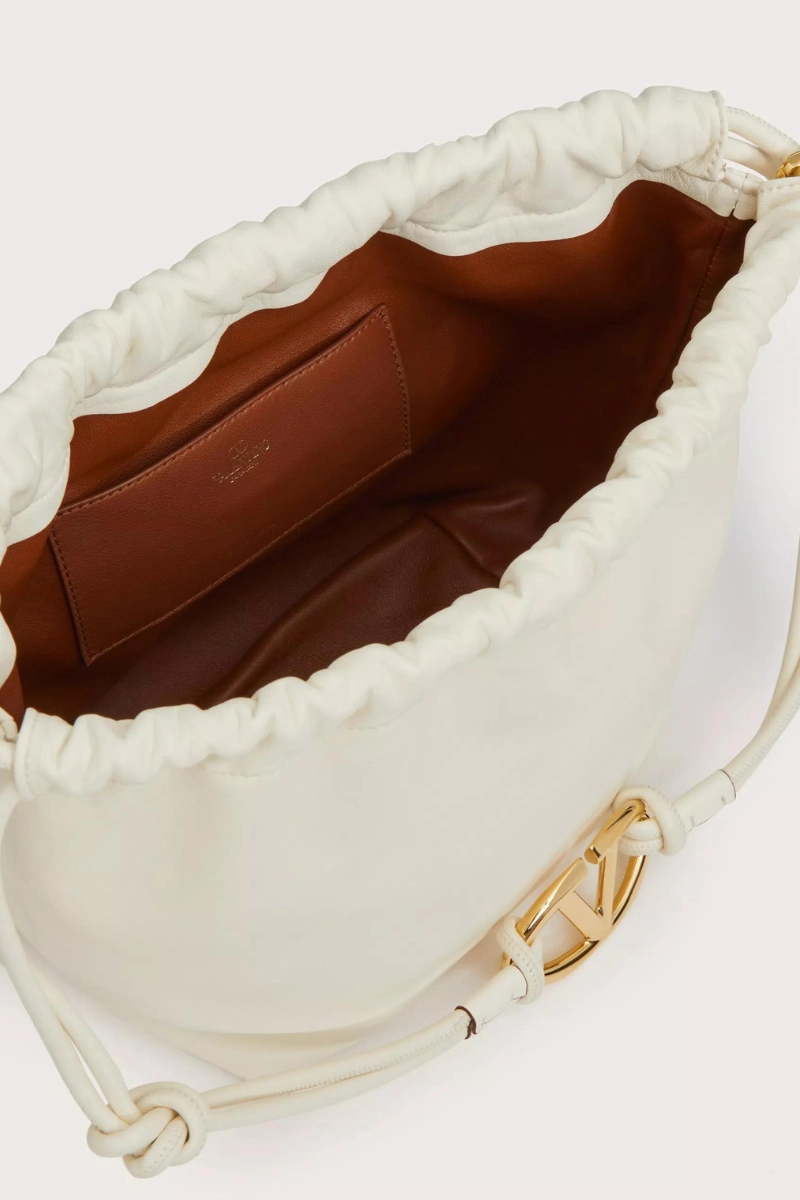 VLogo Pouf Leather Pouch