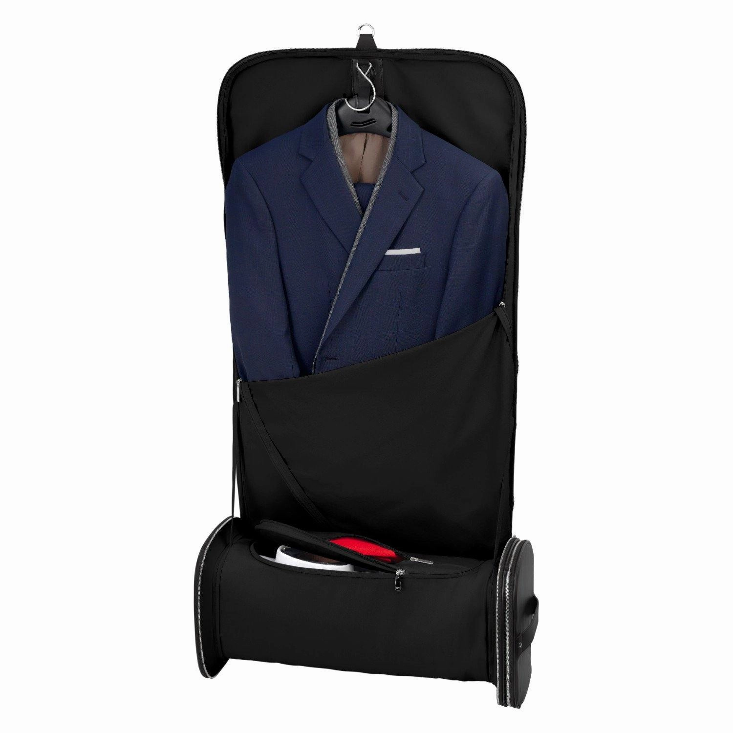 Vocier 2-Piece Travel Set Leather Travel Bag & Leather Briefcase
