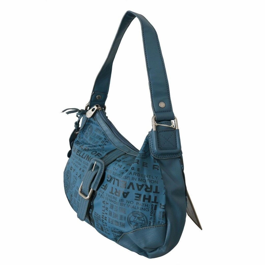 WAYFARER Chic Blue Fabric Shoulder Bag - Perfect for Everyday Women's Elegance
