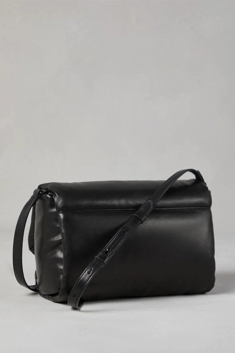 Wet Effect Nappa Handbag
