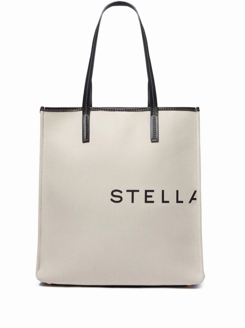 White Canvas Bag With Concealed Fastening