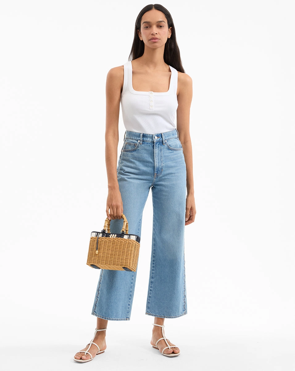 Wicker Porto Tote