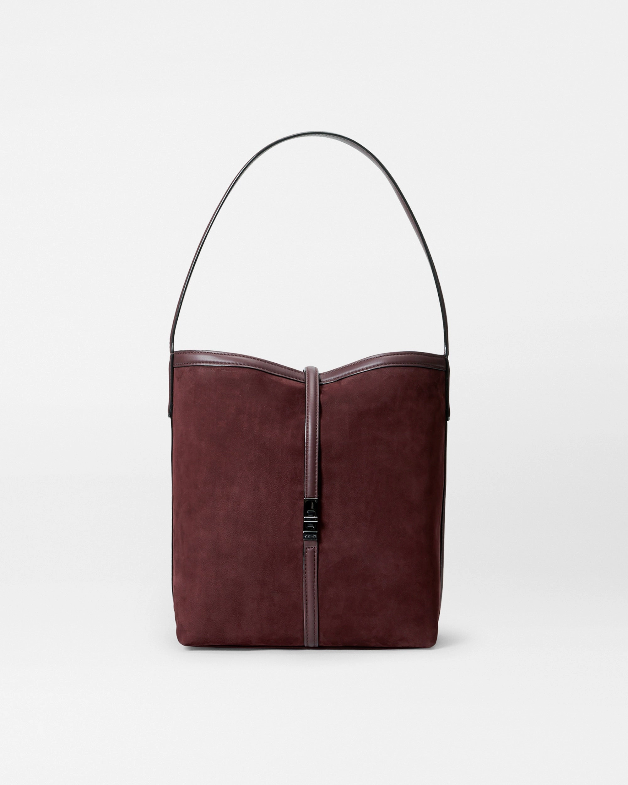 Wine Nubuck Small Astor Hobo