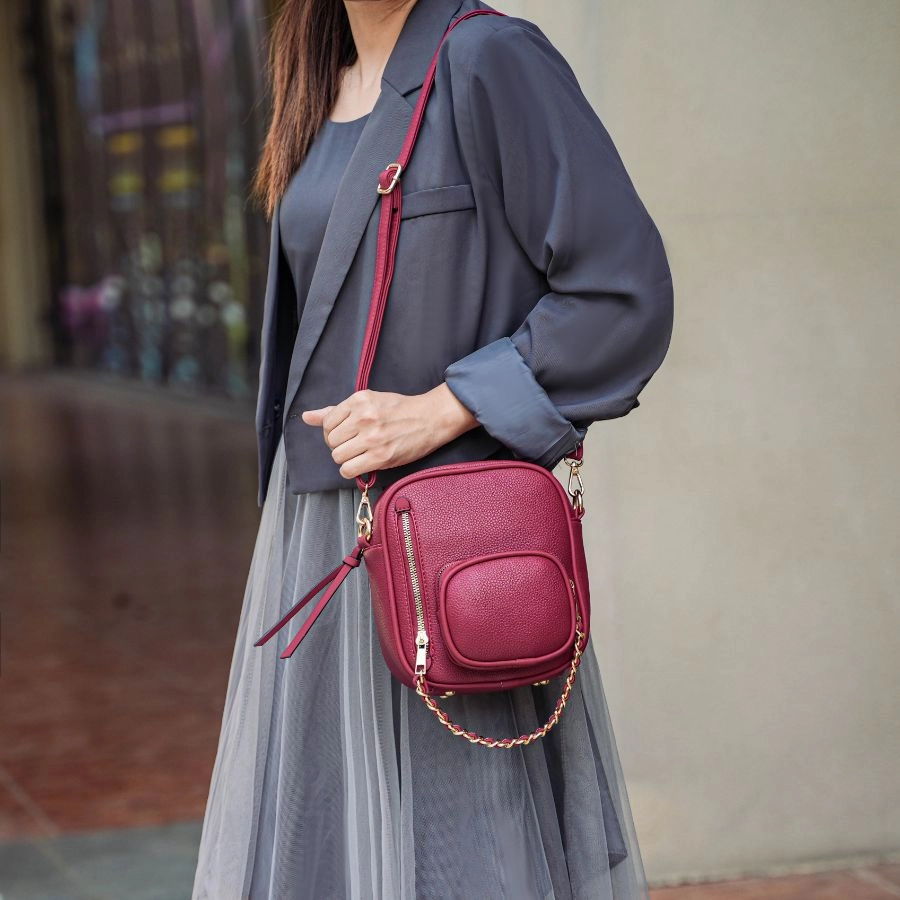 Winona Vegan Leather Womens Crossbody bag