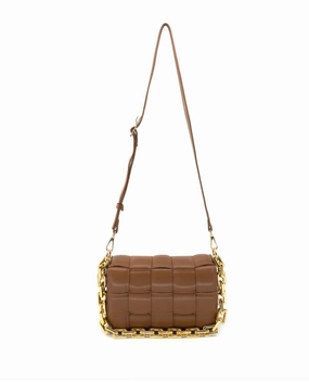 Women Ina Quilted Crossbody Bag In Brown