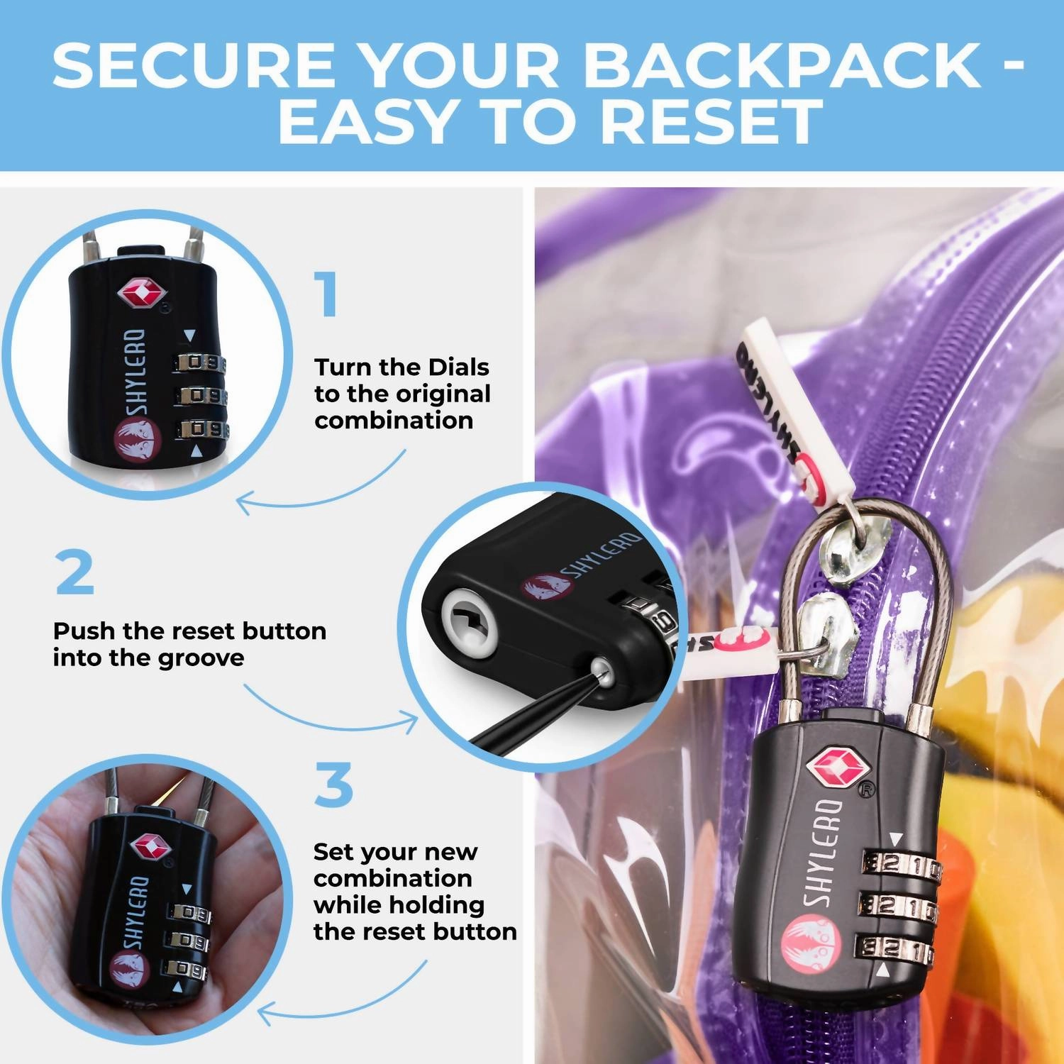Women's Clear Backpack In Purple