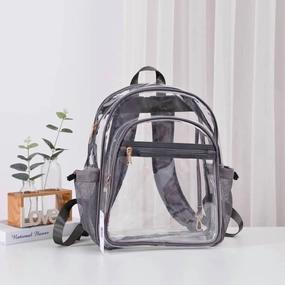 Women's Clear Stadium Backpack In Grey
