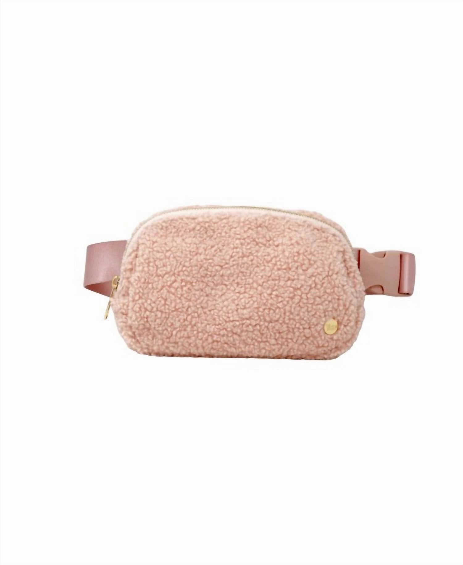 Women's Cozy Belt Sling Crossbody Bag In Pink