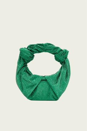 Women's Crystal Lopsy Bag In Gummy Green