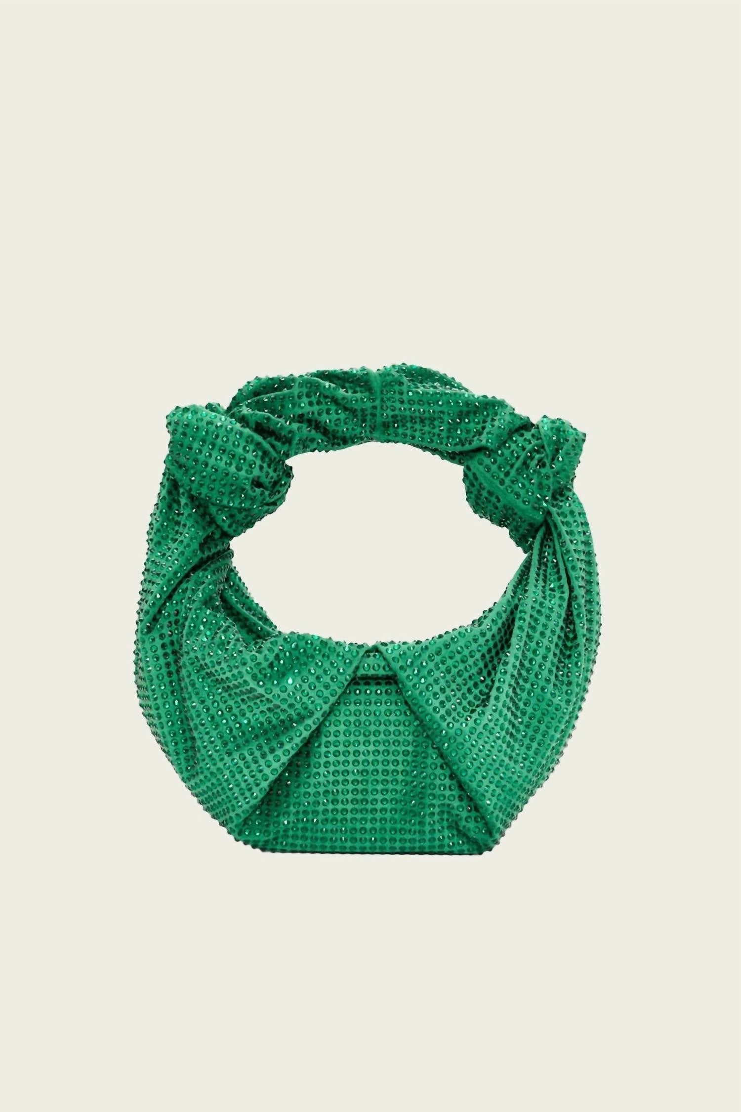 Women's Crystal Lopsy Bag In Gummy Green