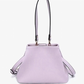 Women's Dove Pleated Satchel Crossbody Bag In Lilac