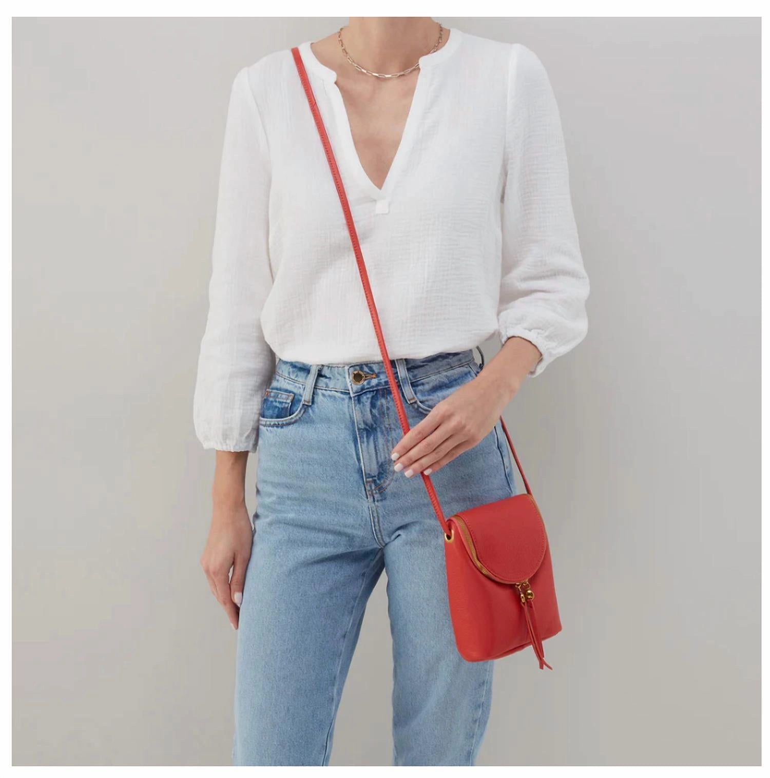 Women's Fern Crossbody Bag In Red