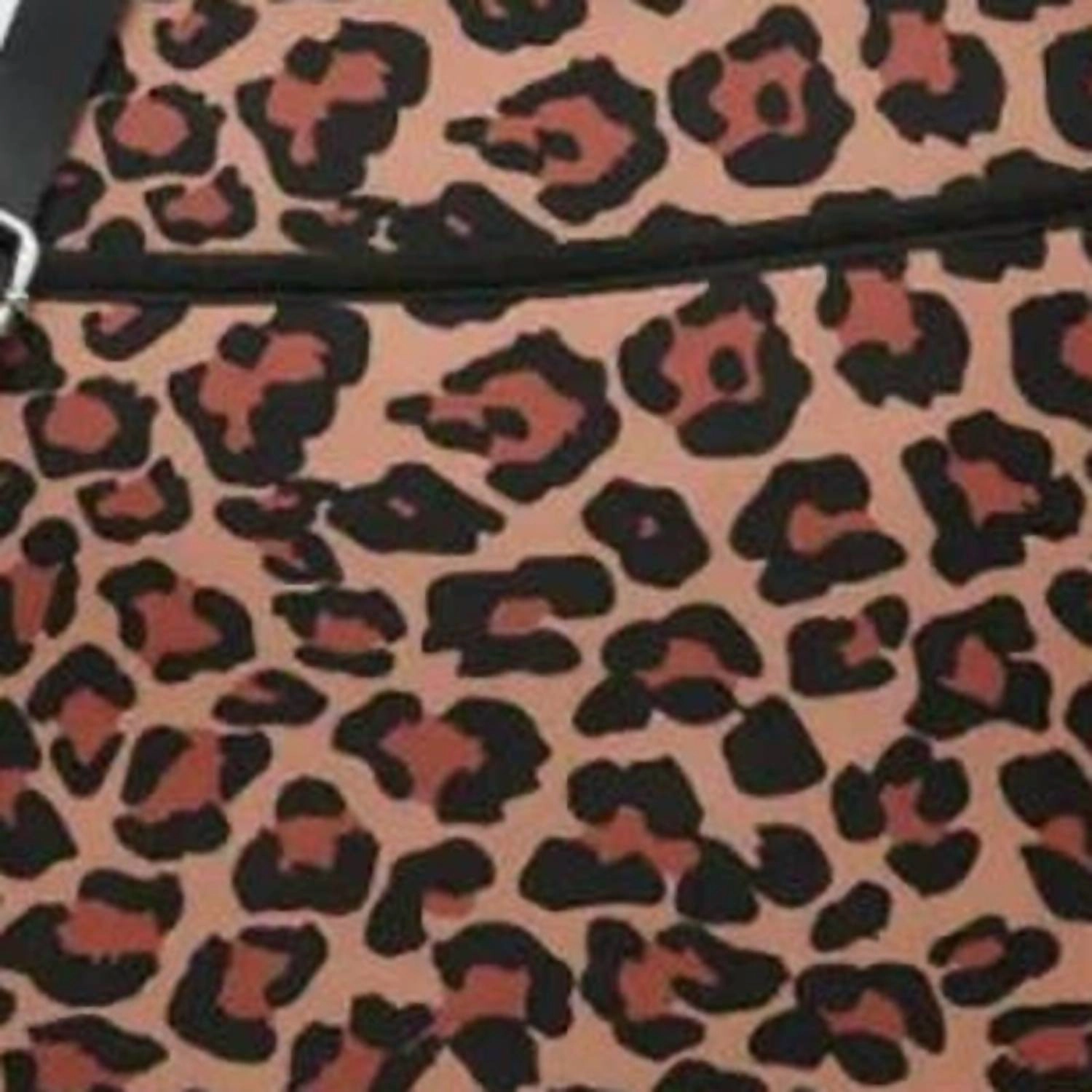 Women's Neoprene Crossbody Bag W/ Guitar Strap In Leopard