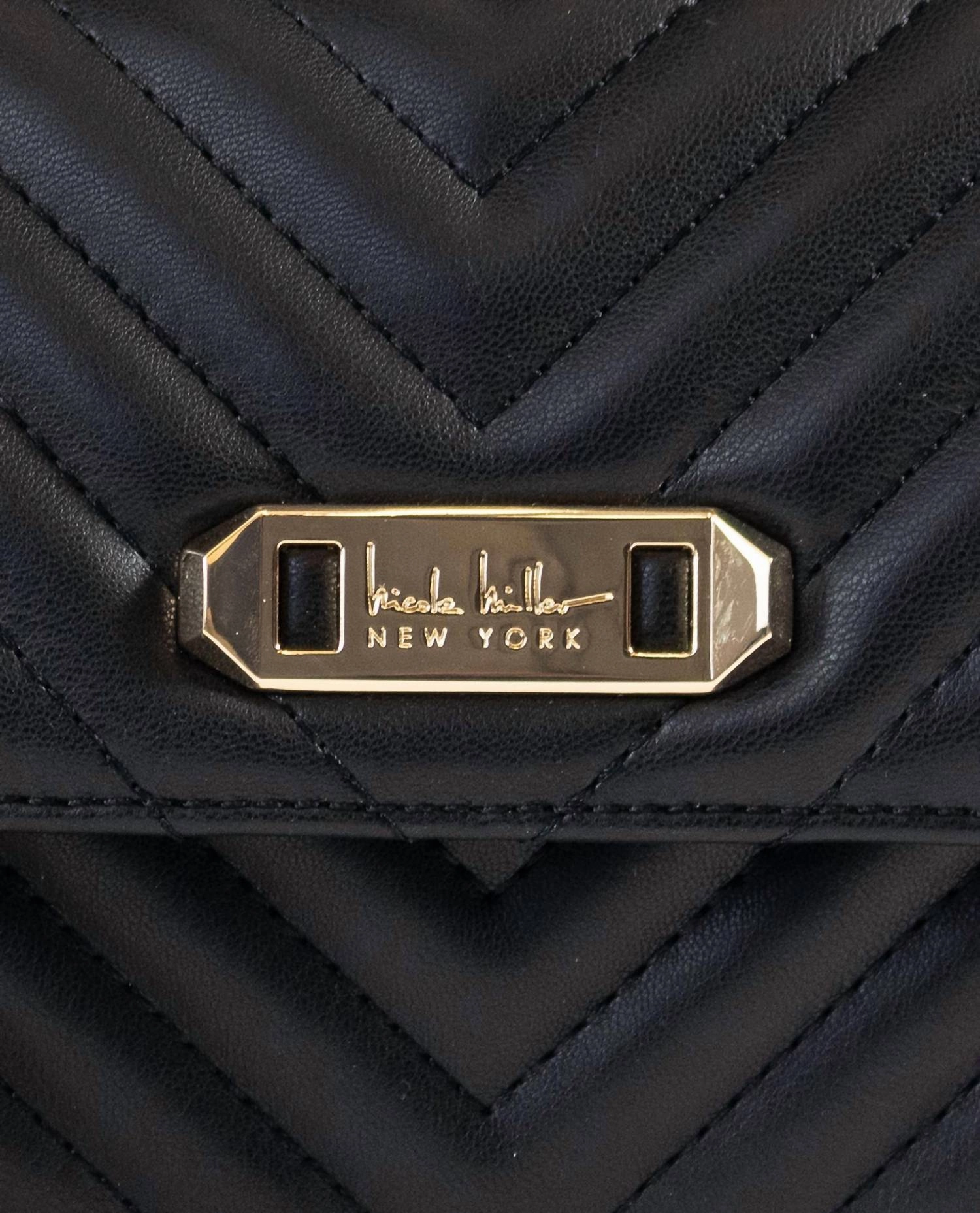 Women's Quilted Crossbody Shoulder Bag In Black