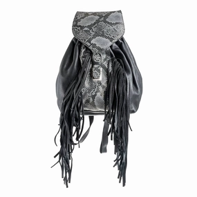 Women's Santana Backpack In Python Black