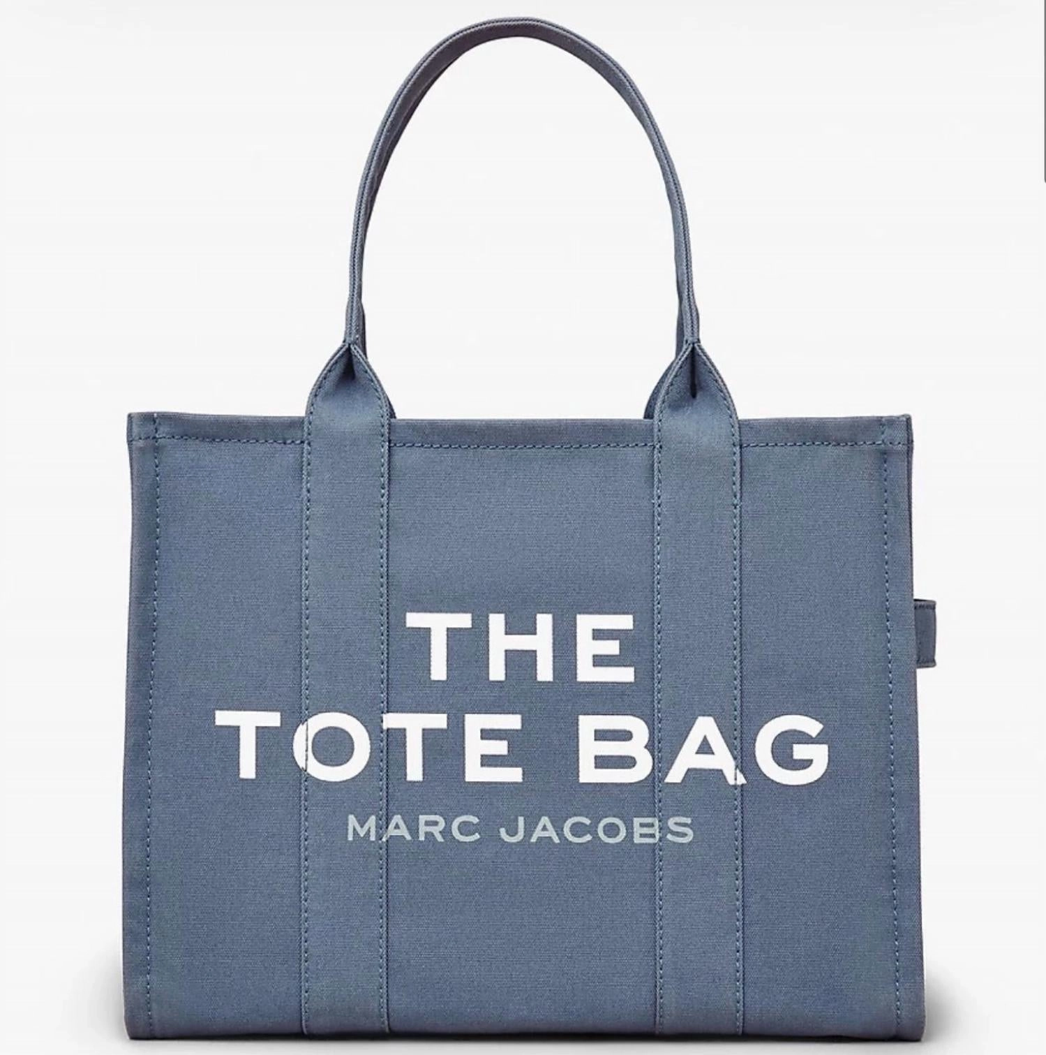 Women's The Large Canvas Tote Bag In Blue Shadow