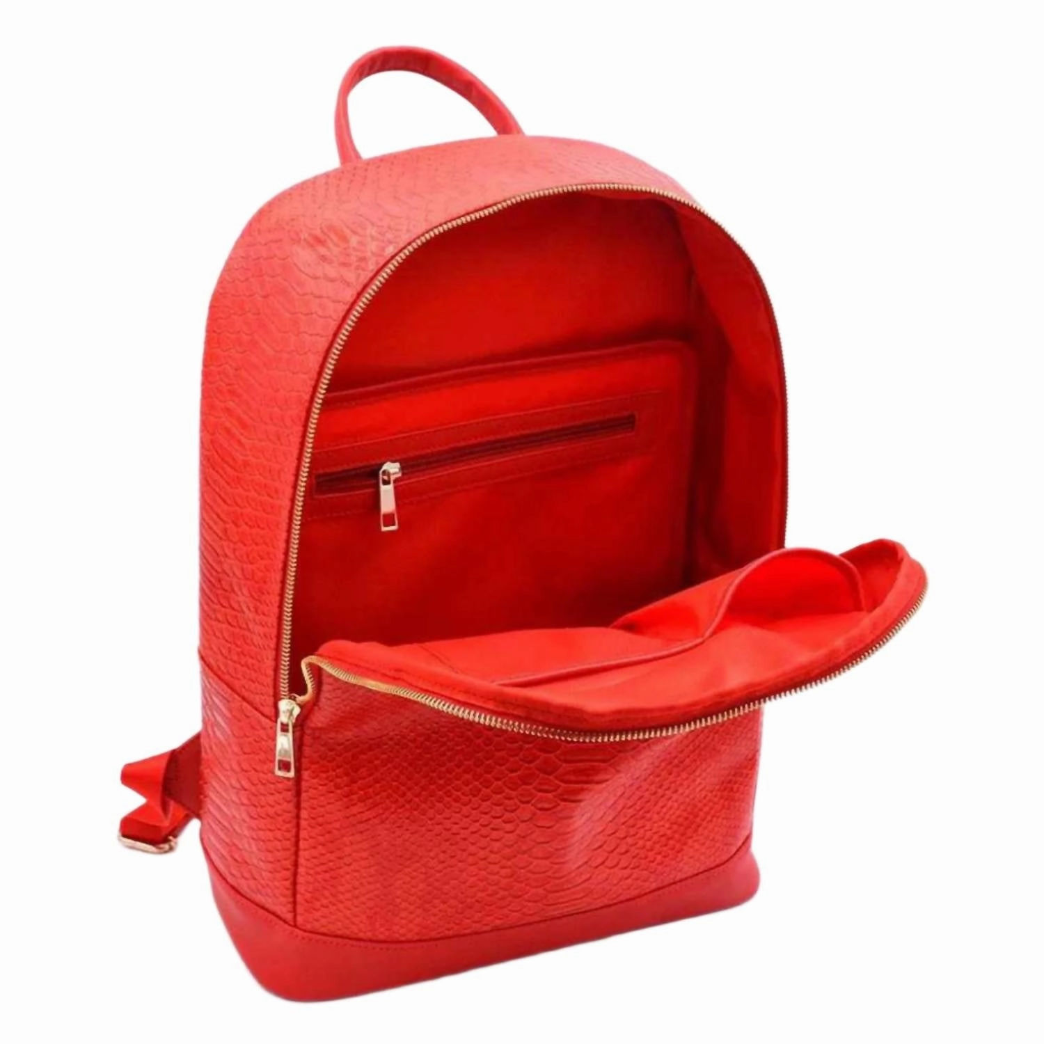Women's Travel Backpack Bag In Rojo