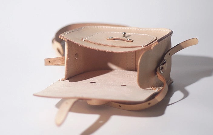 Womens Beige Leather Saddle Shoulder Bag Purse Handmade Crossbody Bag for Women