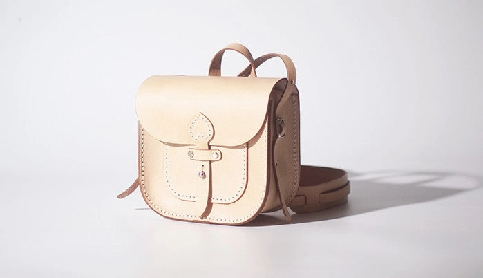 Womens Beige Leather Saddle Shoulder Bag Purse Handmade Crossbody Bag for Women