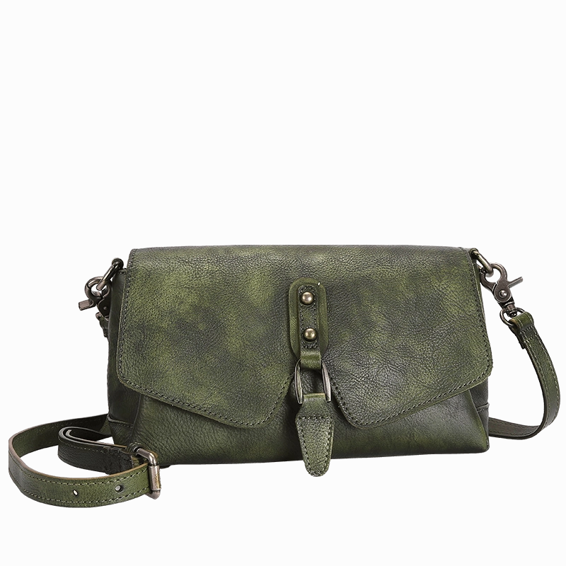 Womens Brown Leather Vintage Handmade Shoulder Bag Best Crossbody Purses for Ladies
