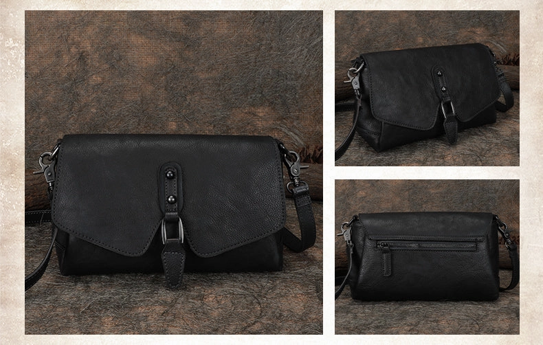 Womens Brown Leather Vintage Handmade Shoulder Bag Best Crossbody Purses for Ladies