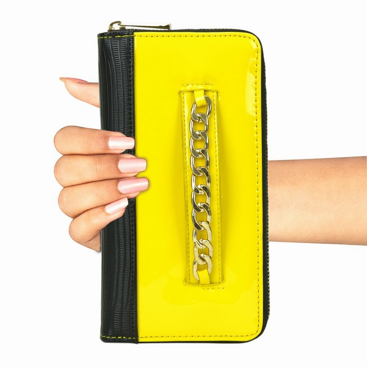 Womens Faux Leather Wallet Rfid Blocking Small Wristlet 12 Credit Card Slots