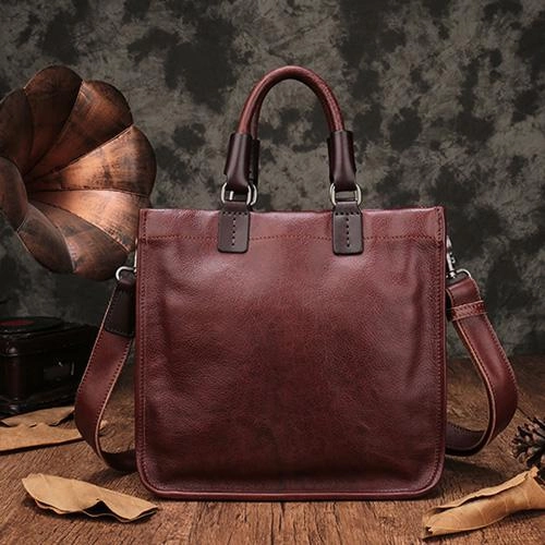 Womens Leather Satchel Bag Square Crossbody Bag Purse