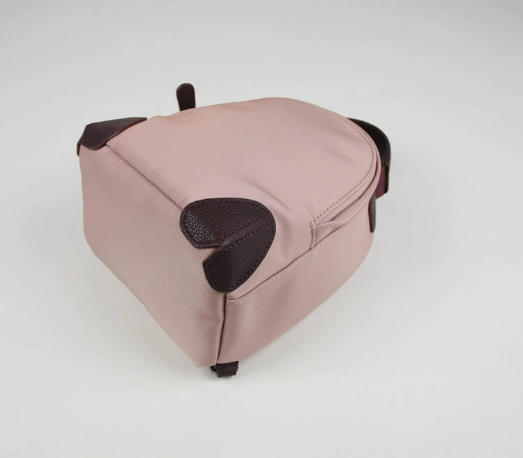 Womens Nylon Small Backpack Purse Light Gray Convertible Crossbody Bag Nylon Backpack Shoulder Bag for Ladies