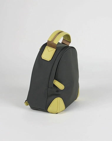 Womens Nylon Small Backpack Purse Light Gray Convertible Crossbody Bag Nylon Backpack Shoulder Bag for Ladies