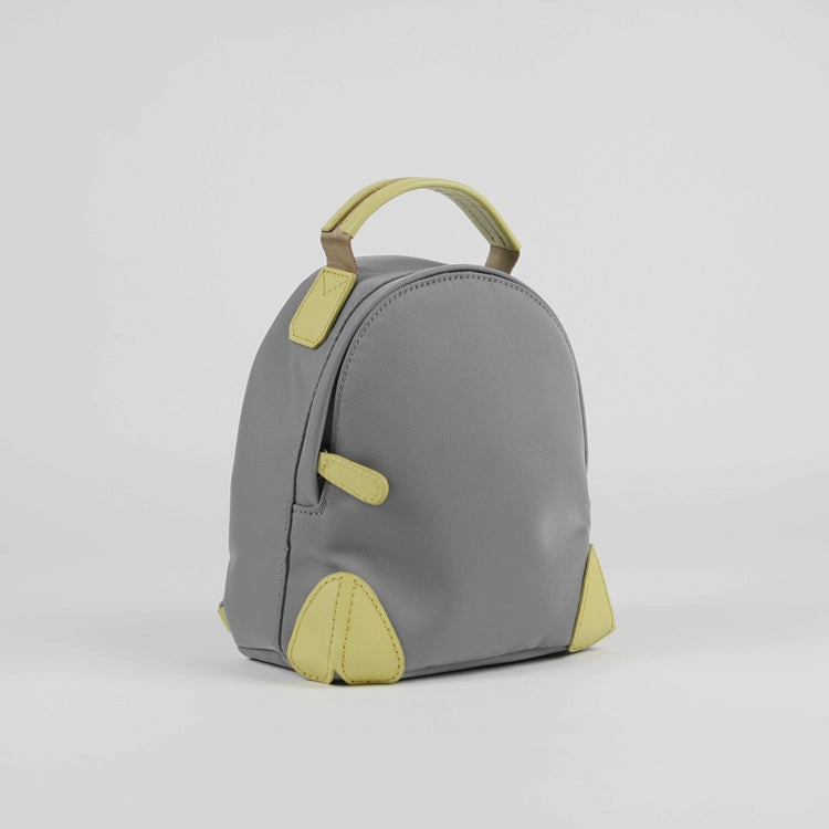 Womens Nylon Small Backpack Purse Light Gray Convertible Crossbody Bag Nylon Backpack Shoulder Bag for Ladies
