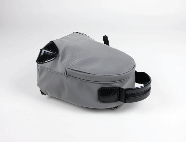Womens Nylon Small Backpack Purse Light Gray Convertible Crossbody Bag Nylon Backpack Shoulder Bag for Ladies
