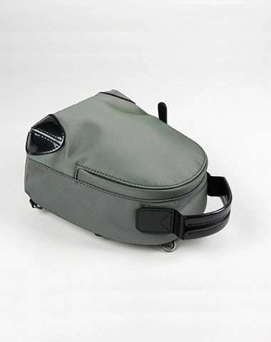 Womens Nylon Small Backpack Purse Light Gray Convertible Crossbody Bag Nylon Backpack Shoulder Bag for Ladies