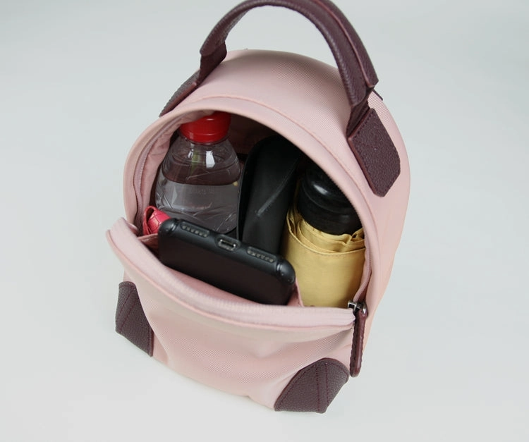 Womens Nylon Small Backpack Purse Light Gray Convertible Crossbody Bag Nylon Backpack Shoulder Bag for Ladies