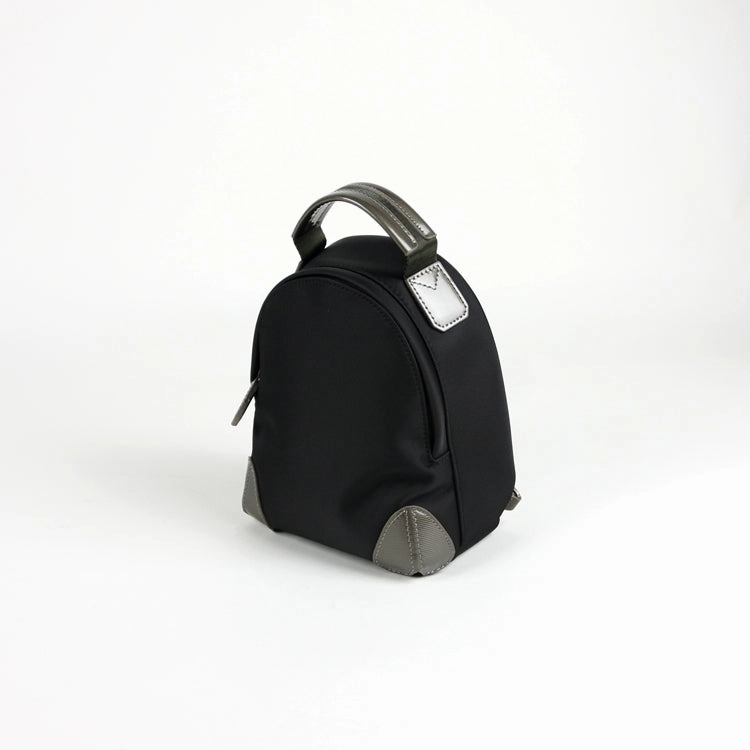 Womens Nylon Small Backpack Purse Light Gray Convertible Crossbody Bag Nylon Backpack Shoulder Bag for Ladies