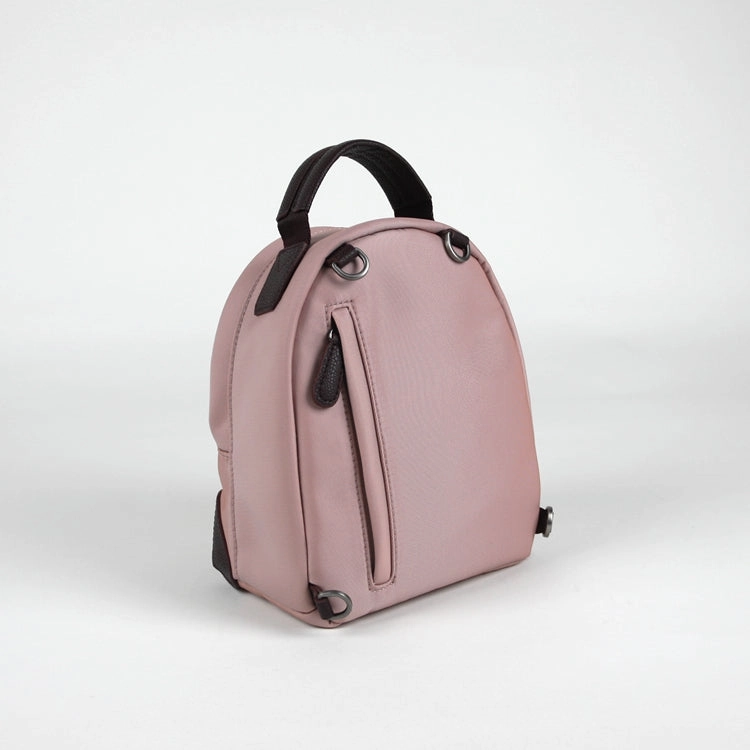Womens Nylon Small Backpack Purse Wine Convertible Crossbody Bag Nylon Backpack Shoulder Bag for Ladies