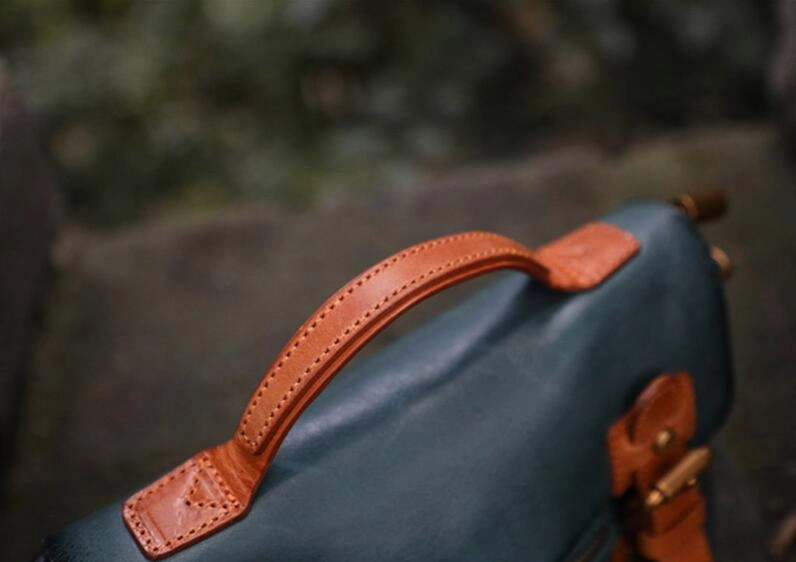 Womens Small Leather Satchel Crossbody Bag Vintage School Handbags Shoulder Bag for Ladies