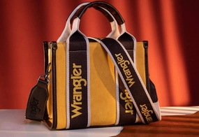 Wrangler Color Block Crossbody Bag In Yellow