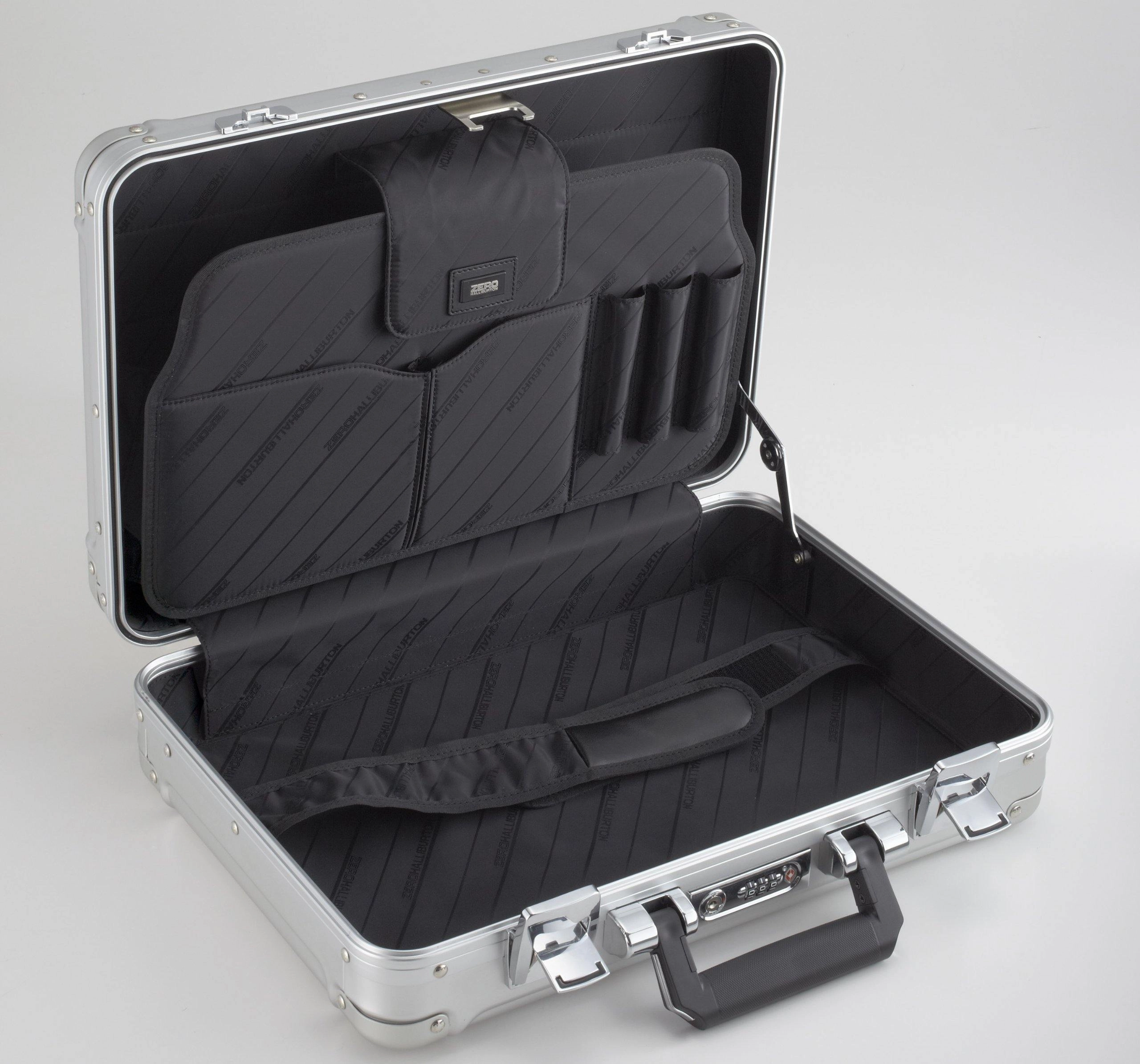 ZERO Halliburton Double Rib Large Geo Aluminum Attache