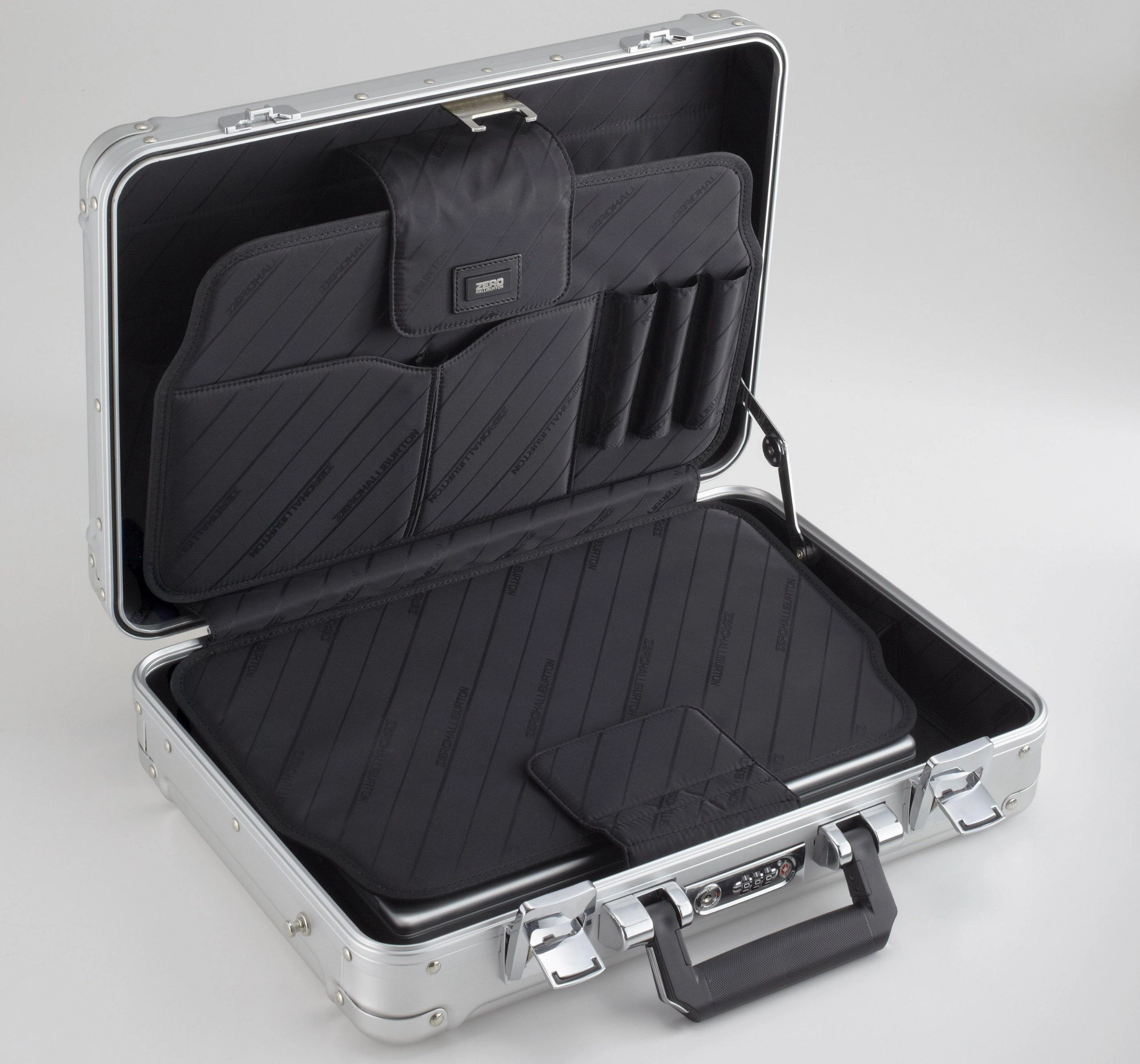 ZERO Halliburton Double Rib Small Geo Aluminum Attache