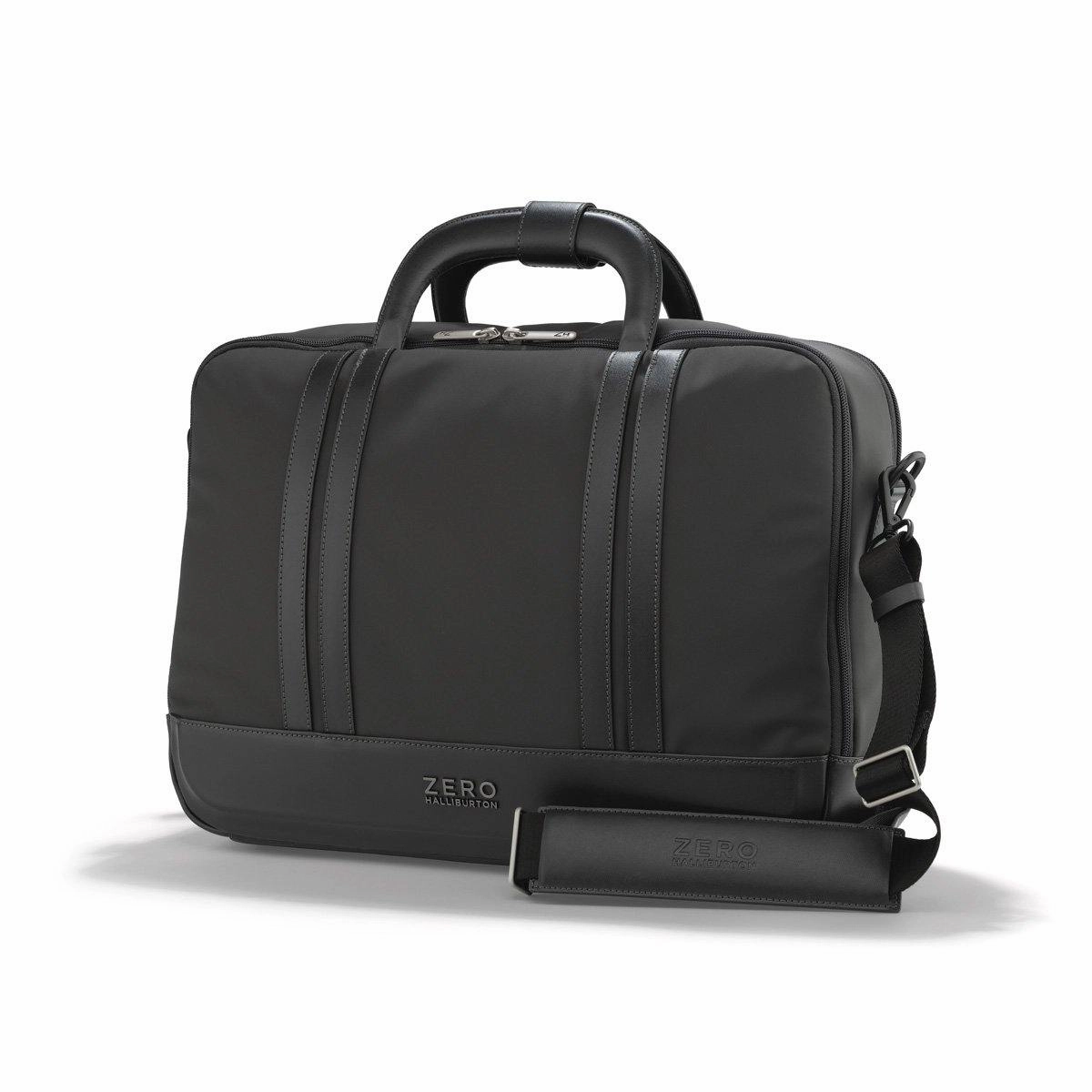 ZERO Halliburton The Journal Nylon Checkpoint Friendly Lightweight Briefcase