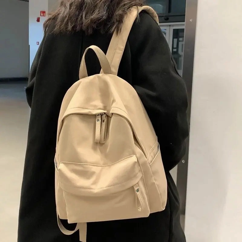 Zip Cotton Backpack Bag 7038