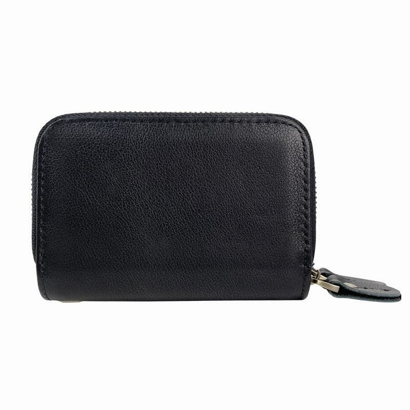 Zipper Leather Key Wallet Mens Leather Car Key Fob Wallet Leather Key Holder Wallet