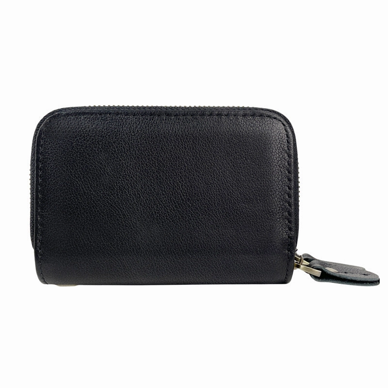 Zipper Leather Key Wallet Mens Leather Car Key Fob Wallet Leather Key Holder Wallet